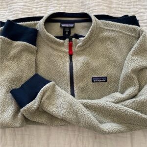 Patagonia Men's Zip-Up Sweater in Gray and Navy